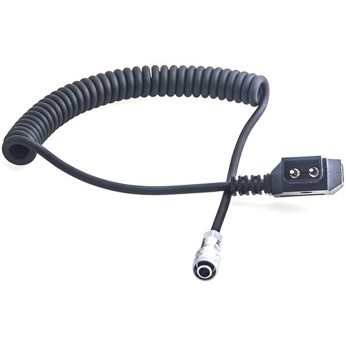 ZITAY D-Tap to BMPCC 4K Power Cable D-Tap 2-Pin Power Cable Coiled Cord for Blackmagic Pocket Cinema Camera 